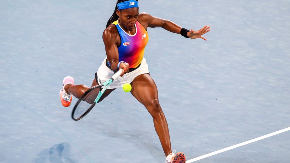 Coco Gauff beats Katerina Siniakova at Adelaide International 2