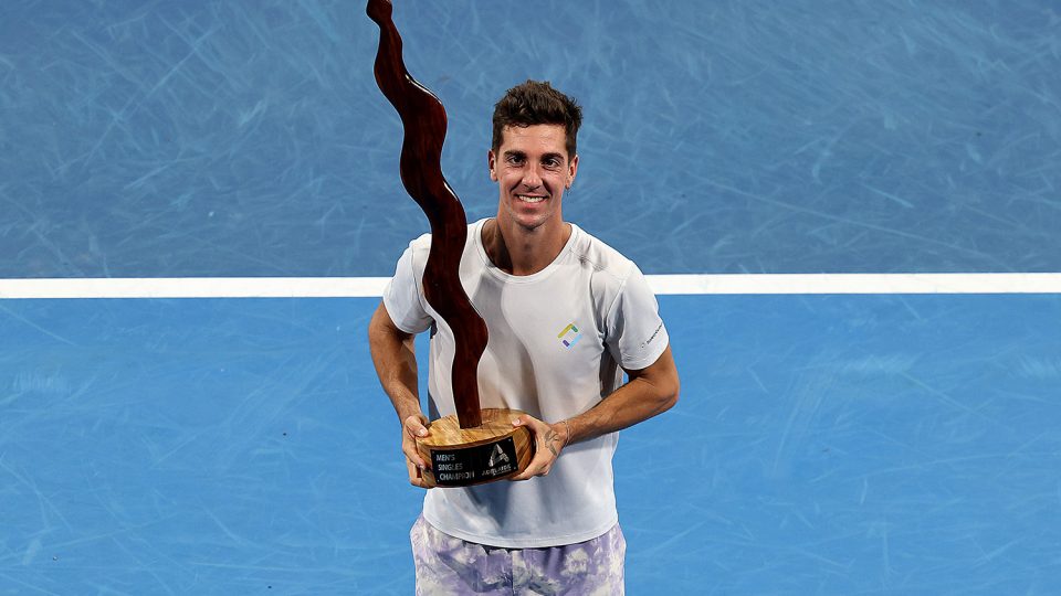 Thanasi Kokkinakis wins the title at Adelaide International 2