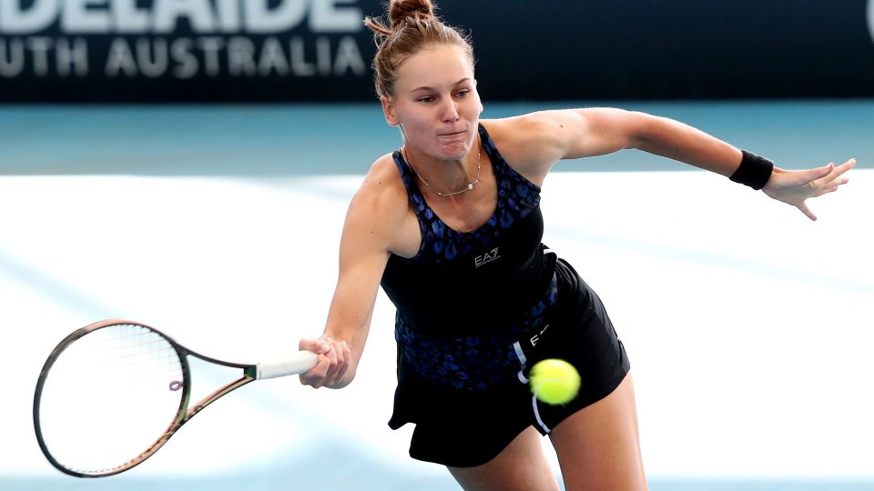 Veronika Kudermetova at the Adelaide International; Getty Images
