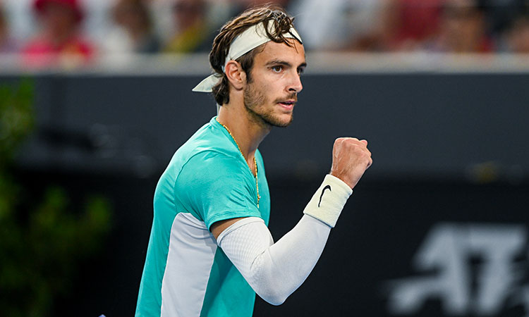 Lorenzo Musetti progresses to the quarterfinals in Adelaide.
